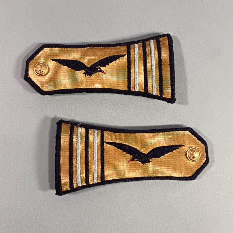 PAIRE D'EPAULETTES D'OFFICIER LIEUTENANT COLONEL DE L'AVIATION ARMEE DE L'AIR POUR LA TENUE DE GALA OU LE SPENCER